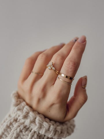 Hey Happiness Ring 'Crown' in Goud