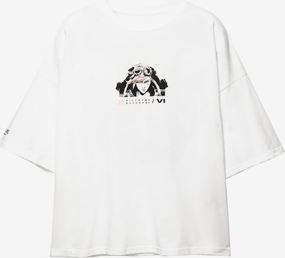 Pull&Bear Paita 'ARCANE' värissä pastellinpinkki / musta / valkoinen, Tuotenäkymä