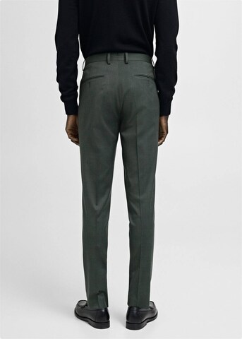 MANGO MAN Slimfit Hose 'Milan' in Grün