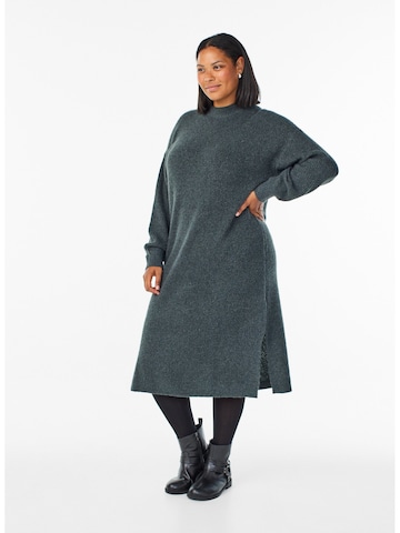 zaļš Zizzi Adīta kleita 'Cavilma'