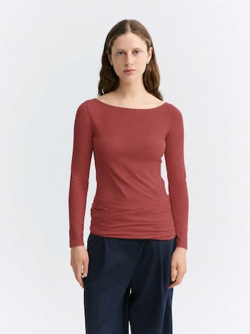 Thinking MU Shirt 'Giulia' in Rot: Vorderseite