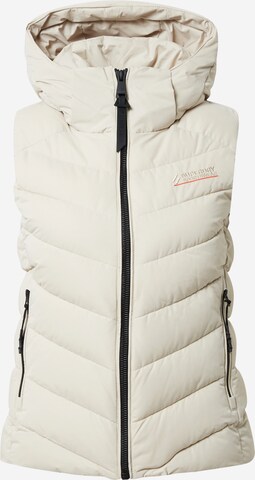 Gilet Superdry en beige : devant