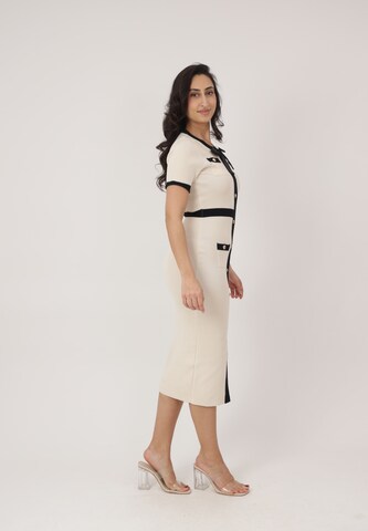 Abito in maglia di Elara in beige