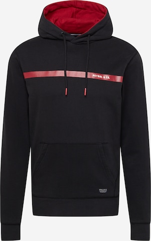 Sweat-shirt Petrol Industries en noir : devant