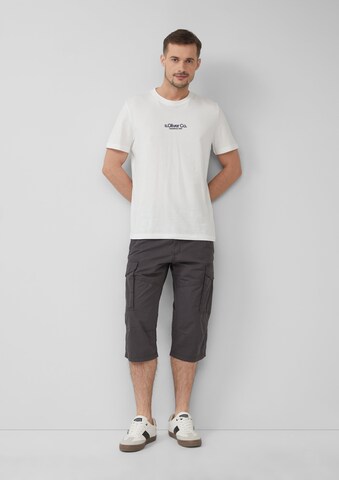 Regular Pantalon cargo s.Oliver en gris : devant