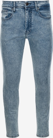 Skinny Jean 'P1062' Ombre en bleu : devant