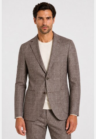 HECHTER PARIS Regular Fit Sakko in Braun: Vorderseite