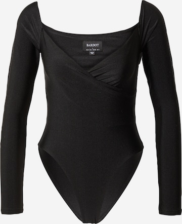 Bardot Bodysuit in Black: front