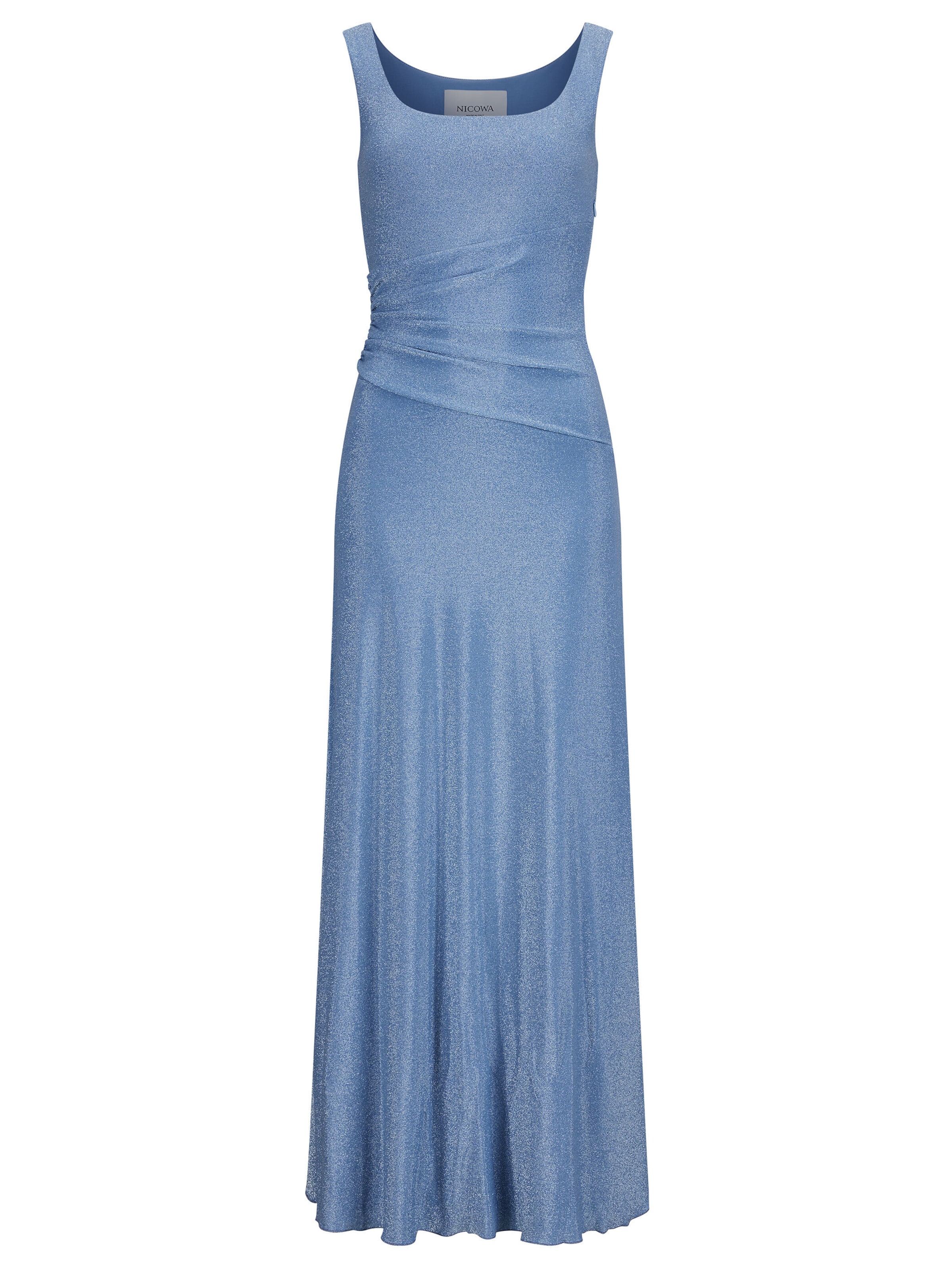 Robe de soirée Nicowa en bleu : devant