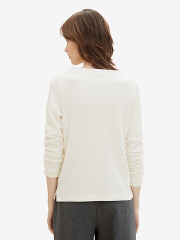 Sweat-shirt TOM TAILOR DENIM en blanc