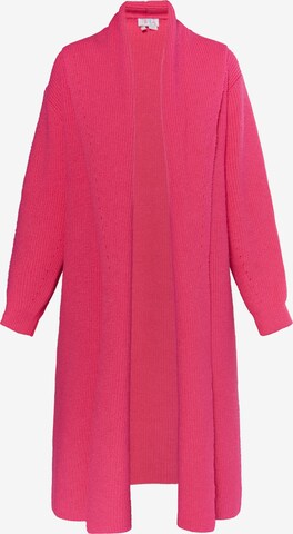 Cardigan IZIA en rose : devant