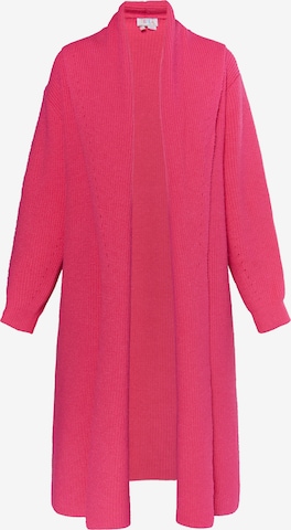 Cardigan IZIA en rose : devant