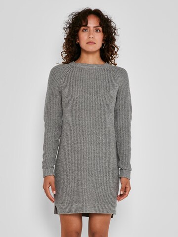 Noisy may Knitted dress 'Siesta' in Grey: front