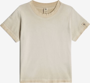 G-STAR Topshirt 'Overdyed' in Beige: Vorderseite