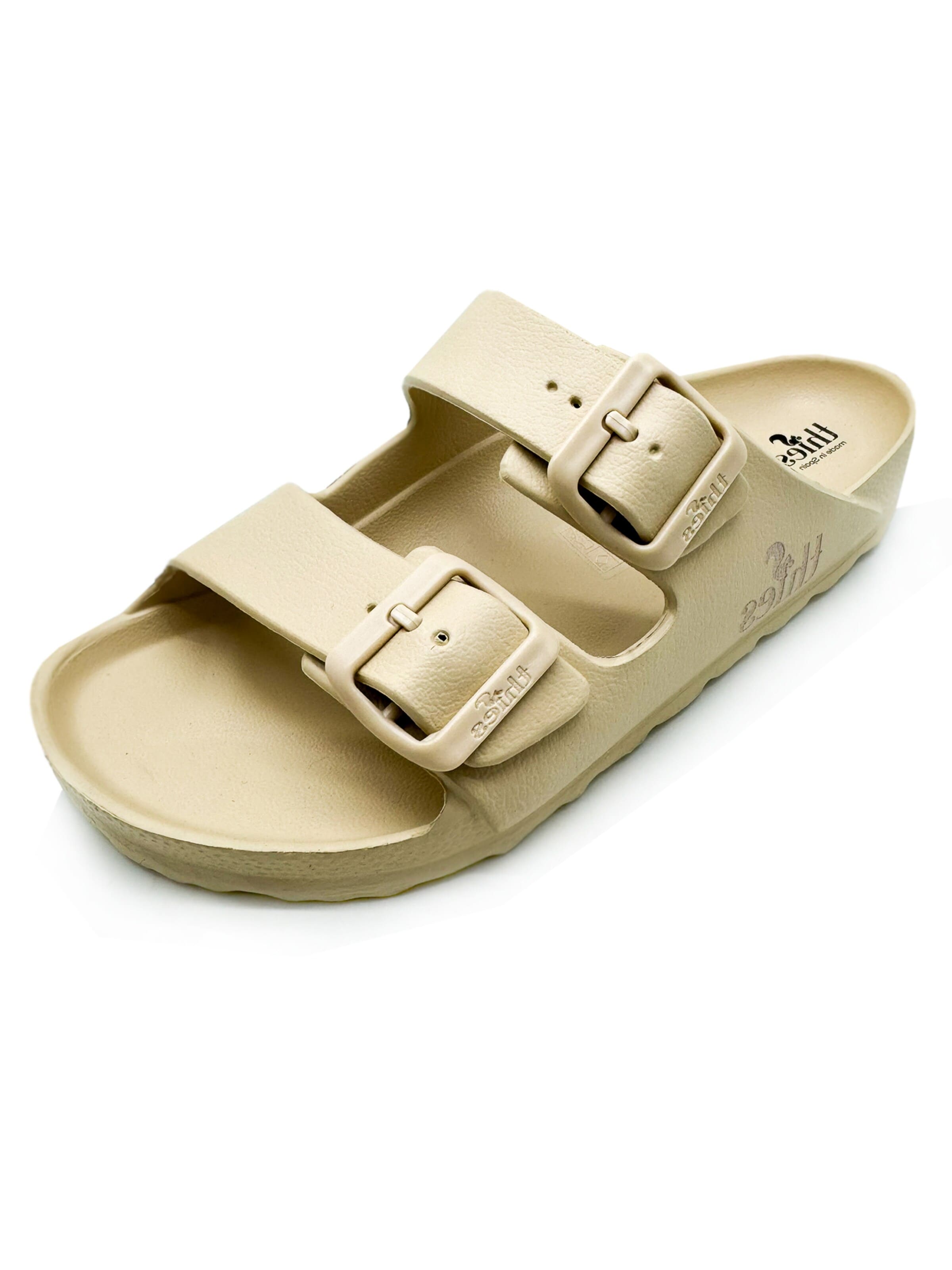thies Pantolette 'thies 1856 ® Ecofoam Sandal vegan'‌ in 36 in gelbmeliert, Produktansicht