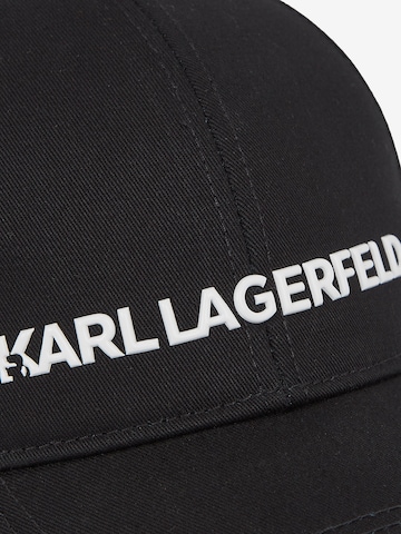 Karl Lagerfeld Czapka z daszkiem w kolorze czarny