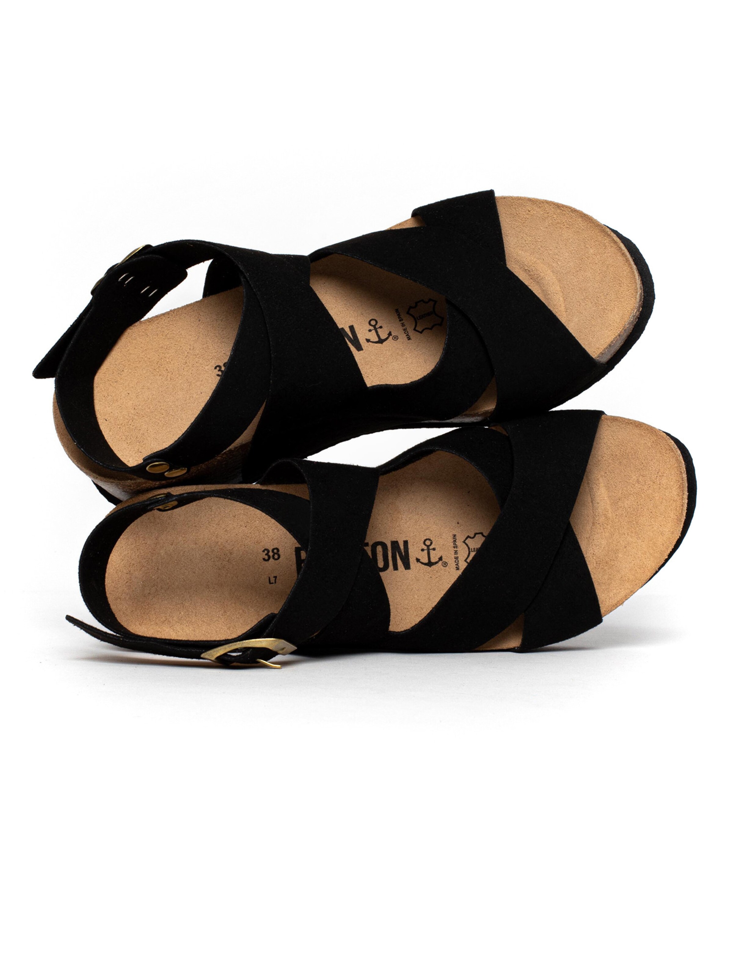 Bayton Remmisandaalit 'Murcia' värissä musta