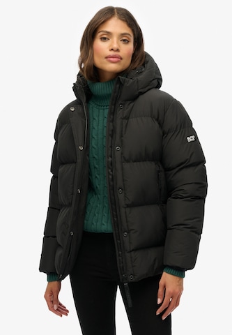 Veste mi-saison Superdry en noir : devant