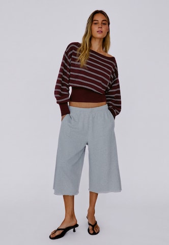 Pull-over Bershka en rouge