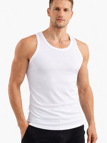 berrak Onderhemd 'Herren in Weiß' in Wit: voorkant