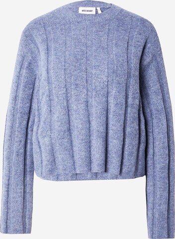 WEEKDAY Sweater 'Fiona' in Blue: front