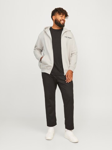 Jack & Jones Plus Tepláková bunda 'JORVesterbro' - Béžová