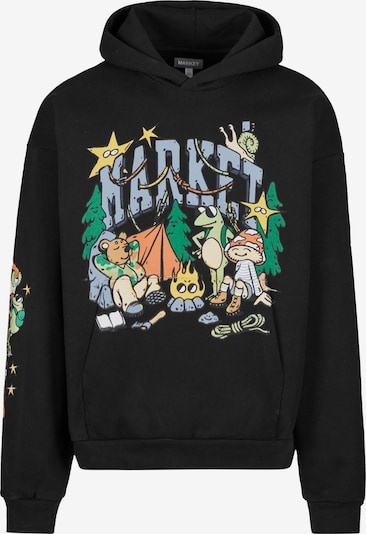 MARKET Sweatshirt 'Backcountry Buds' in Yellow / Green / Black / White, Item view