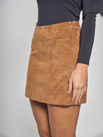 FREAKY NATION - Falda 'Twiggy Like' en marrón