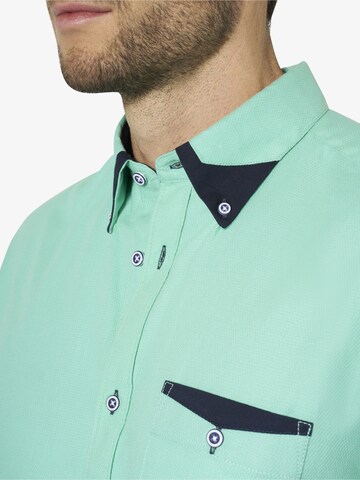 BABISTA Regular fit Button Up Shirt 'Stefzite ' in Green