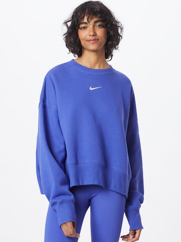 Nike SportswearSweater majica 'Phoenix Fleece' - ljubičasta boja: prednji dio