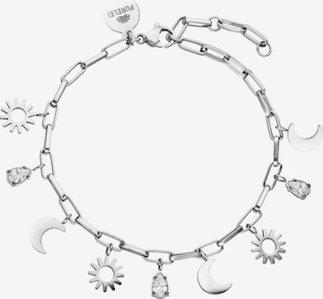 PURELEI - Pulsera 'Day n Night' en plata: frente
