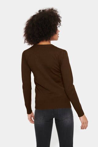 SAINT TROPEZ Pullover 'Mila' in Braun