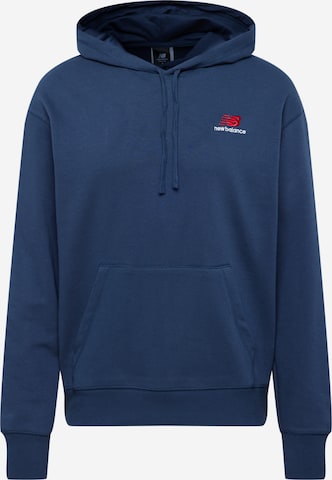 Sweat-shirt new balance en bleu : devant