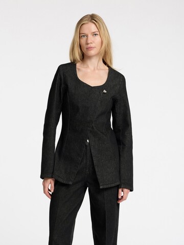 Blazer SELECTED en noir : devant