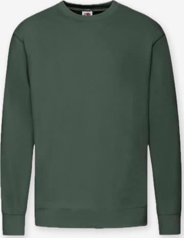 Felpa 'Crewneck sweatshirt' di FRUIT OF THE LOOM in verde: frontale