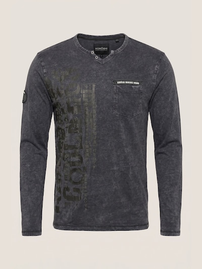 KOROSHI Camisa em XXXL em navy / antracite / preto / branco, Vista do artigo