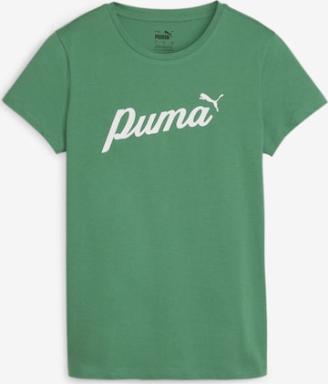 PUMA Sportshirt 'ESS+' in Grün: predná strana