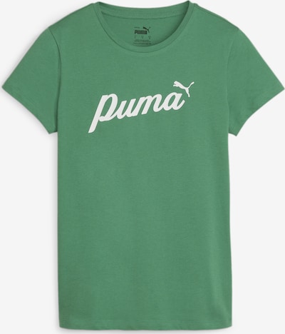 PUMA Sportshirt 'ESS+' in grün / weiß, Produktansicht