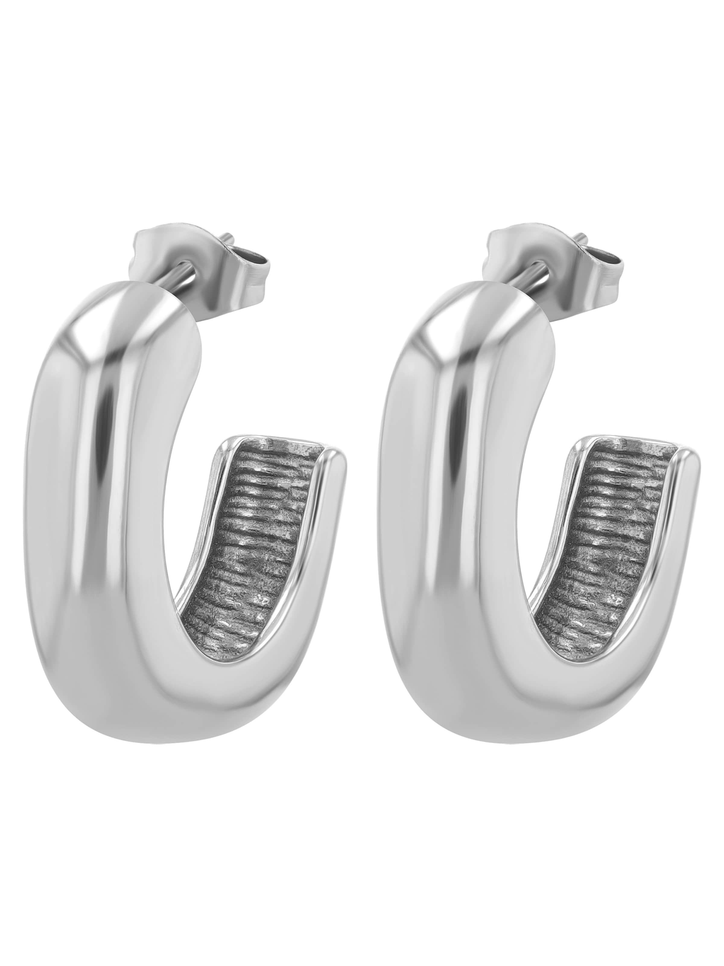 Akzent Earrings 'Vilma, langlebig' in Silver: front