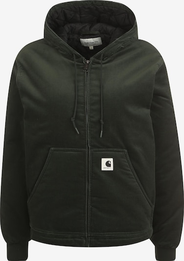 Carhartt WIP Jacke 'Millen' in dunkelgrün / schwarz / weiß, Produktansicht
