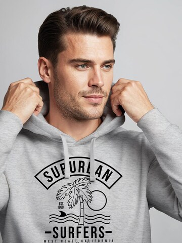 Neverless Sweatshirt 'Surfer California'‌‌‌‌ in Grau