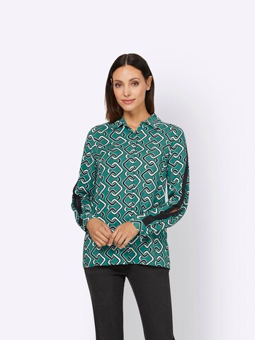 Camicia da donna di heine in verde: frontale