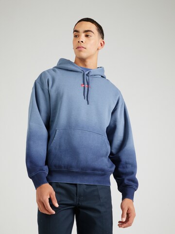 LEVI'S ® Sweatshirt 'Relaxed Baby Tab Hoodie' in Blue: front