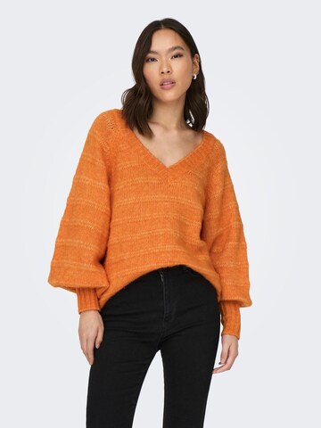 ONLY - Pullover 'CELINA' em laranja