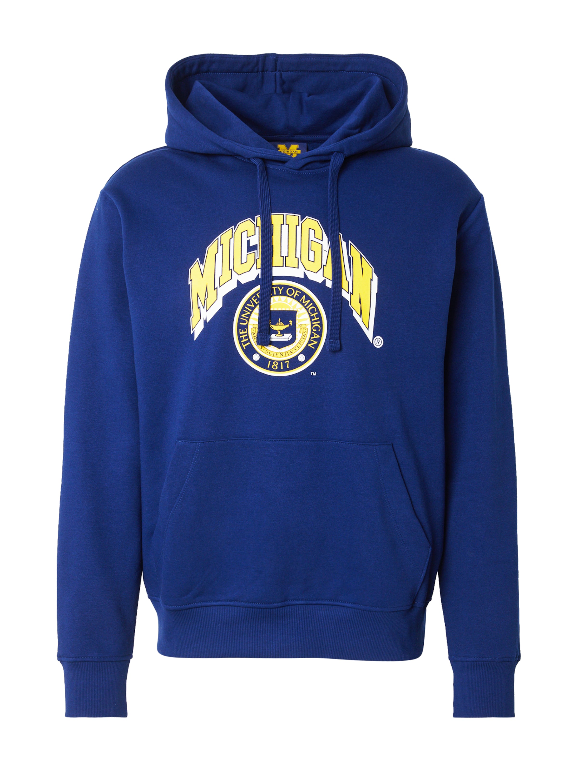 JACK & JONES Sudadera 'JJMICHIGAN' en navy / amarillo / blanco, Vista del producto