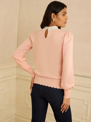 love & roses Pullover in Orange