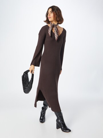 Lindex Knitted dress 'Sienna' in Brown