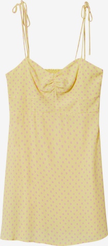 MANGO Letní šaty 'Amelia' – žlutá: přední strana