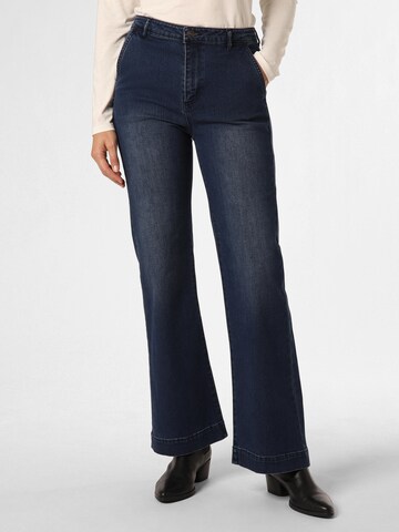Marie Lund Wide leg Jeans in Blue: front