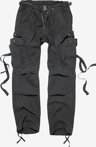 Brandit Regular Cargo Pants in Black: front